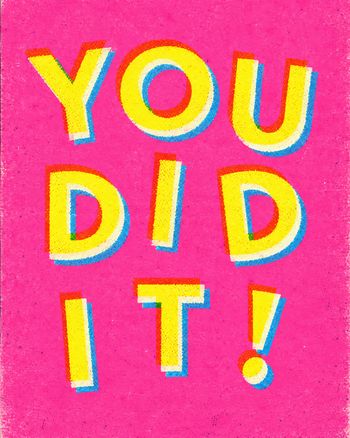 Use Big words - group congrats ecard