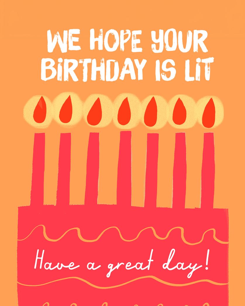 Card design "Light the candles - group birthday ecard"