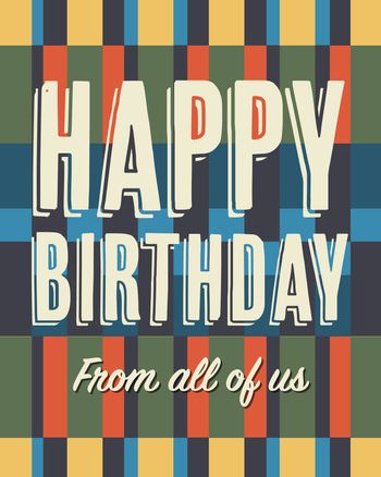Use Jazz blocks - group birthday ecard