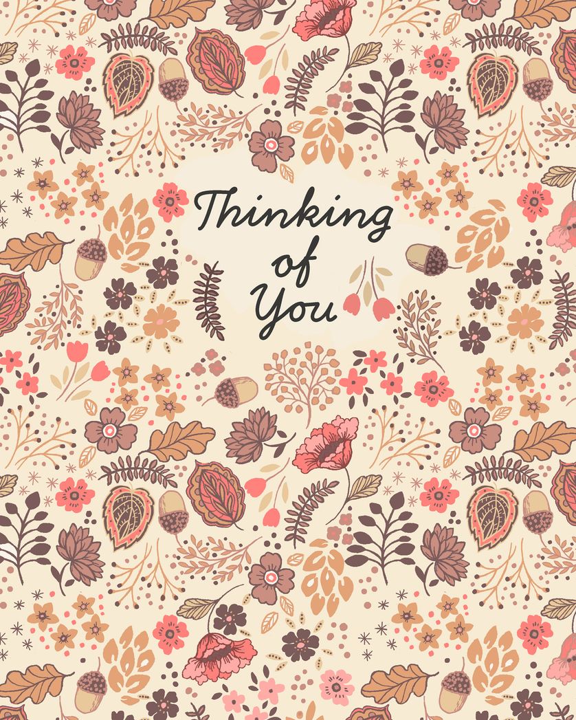 Card design "To Autumn - group thinking ecard"