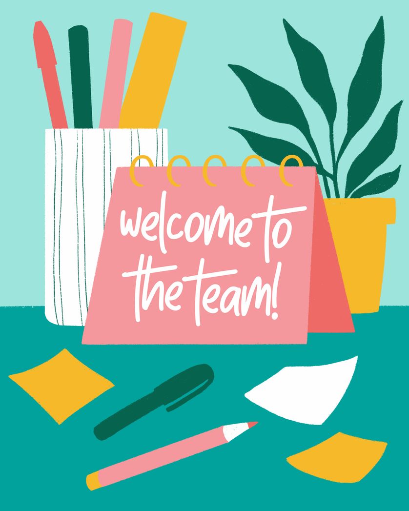Card design "Welcome pack - group ecard"