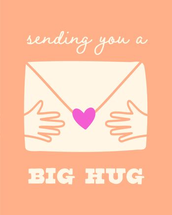 Use Sending hugs - group thinking ecard