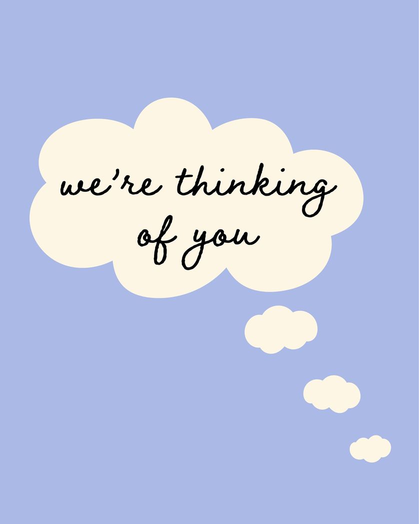 Card design "Thought bubble - group thinking ecard"